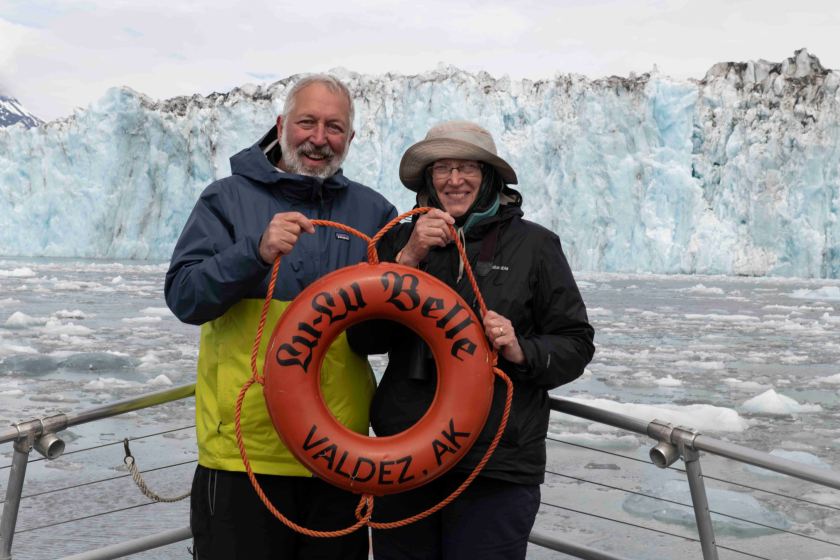 Marsha and Wells on Lu Lu Belle